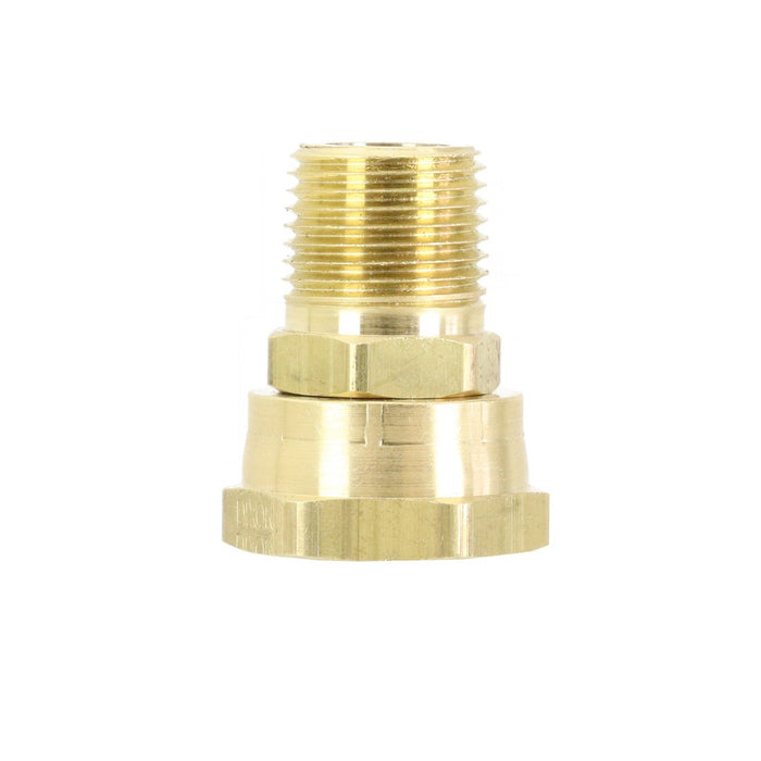 XERO Garden Hose to NPTF Adapter - 1/2 Inch Front View