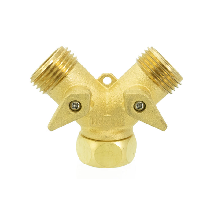 XERO Garden Hose Y Valve Front View
