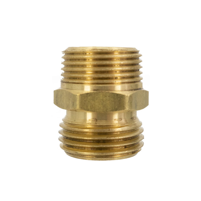 XERO Brass Garden Hose Male x 3/4 Male NPT Front View