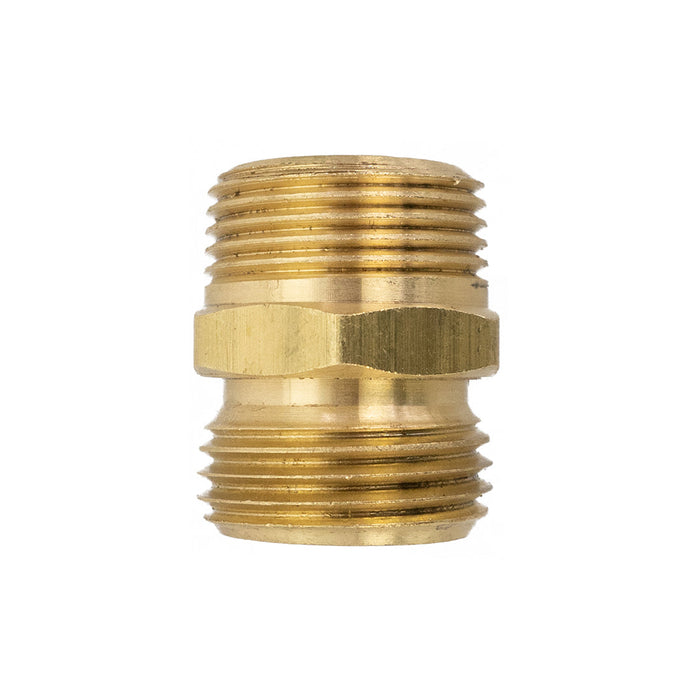 XERO Brass Garden Hose Male x 3/4 Male NPT Back View