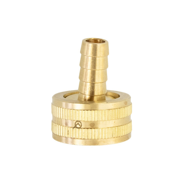 XERO Garden Hose Thread Female to Barb 3/8 Inch Brass Back View
