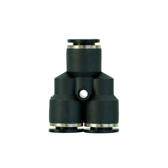XERO Push-to-Fit Y-Fitting 3/8 Inch Front View