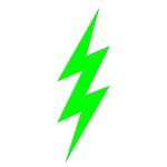 Electric bolt symbol