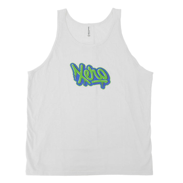 XERO Drip Script Tank White View