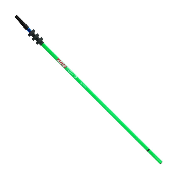 XERO Carbon Fiber Trad Pole 2.0 - Green XERO Tip View