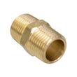 XERO Hex Nipple Brass - 1/2 Inch Side Left Oblique View