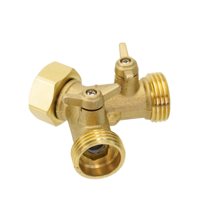 XERO Garden Hose Y Valve - 3/4 Facing Right View