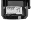 XERO Sprinkler Pump Label View