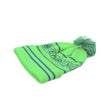 XERO Winter Cap Neon Green Flat View