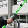 Guardian Class 0 Electric Gloves Being Worn for Cleaning Windows