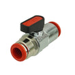 XERO In-Line Shut-Off Valve for High Flow Hose Side View