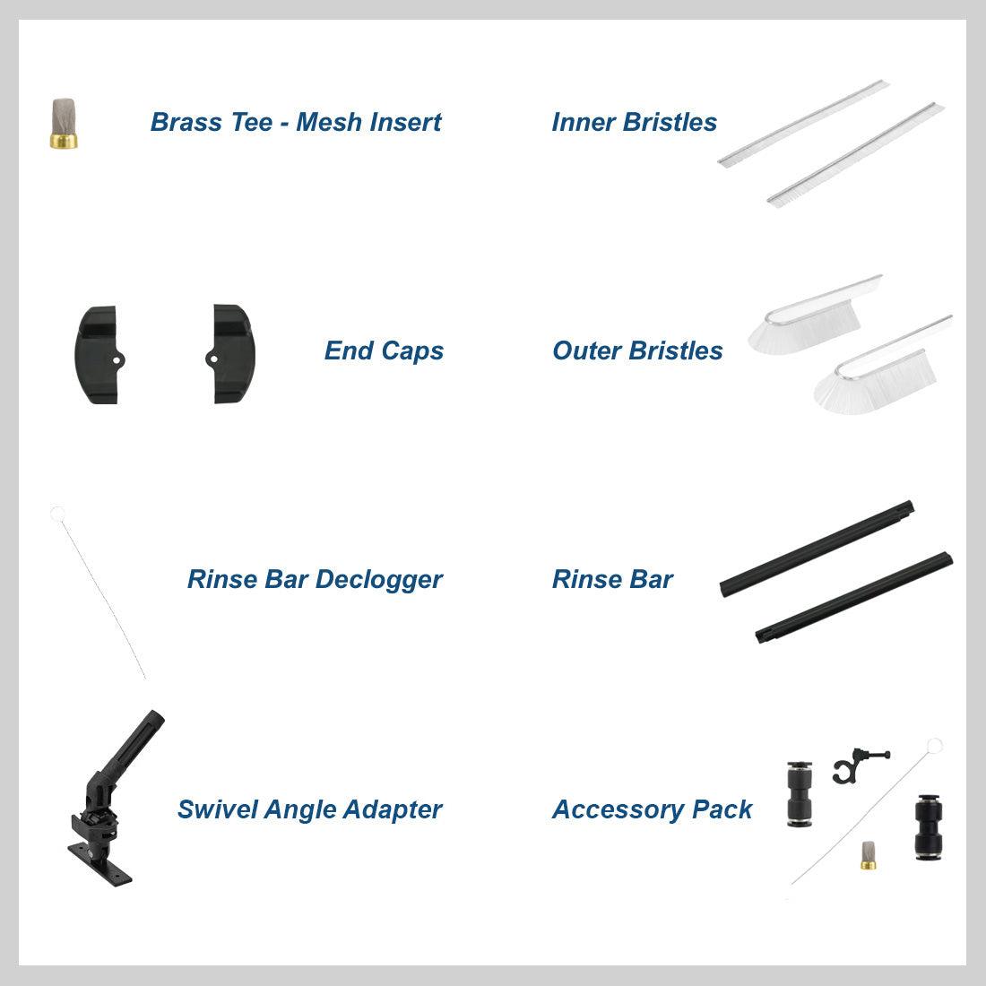 XERO Lite Brush Replacement Parts - Part Breakdown