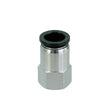 XERO PTC Straight Female Connector 1/2" OD - 1/4" NPT Female Angle View