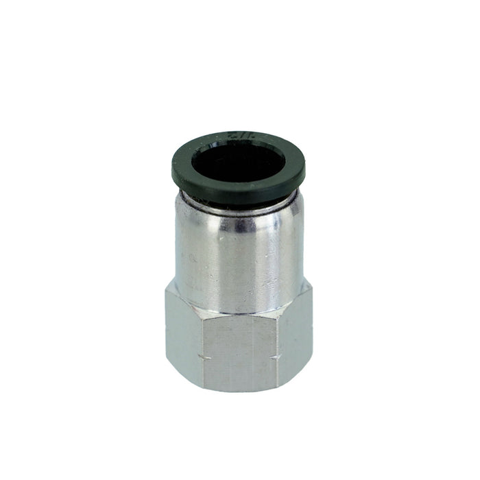 XERO PTC Straight Female Connector 1/2" OD - 1/4" NPT Female Angle View