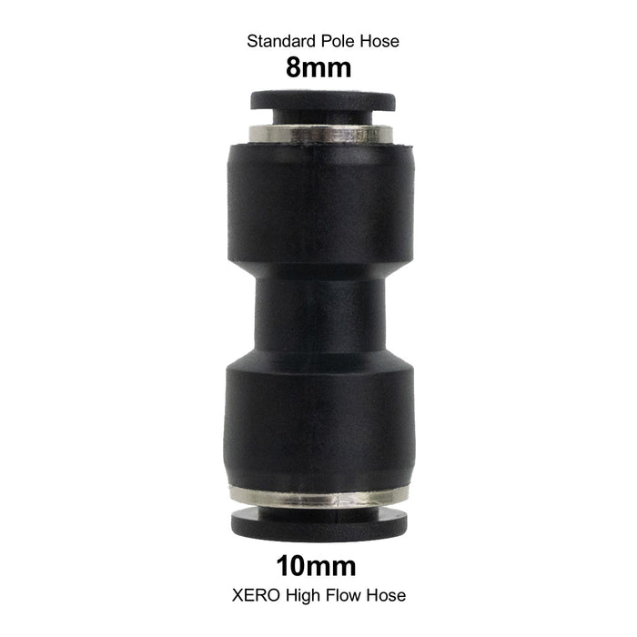 XERO Push-to-Fit Straight Reducer - 10 mm to 8 mm Spec View
