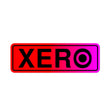 XERO Sticker Red and Pink Gradient View